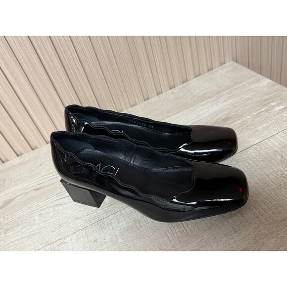 AGL Angie Wave Patent Leather Pump Womens Shoes Sz US6 New - Picture 10 of 16